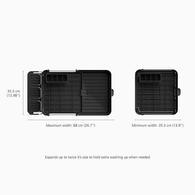 ที่คว่ำจาน JOSEPH JOSEPH รุ่น EXTEND STEEL PLUS สี BLACK N6500040_6